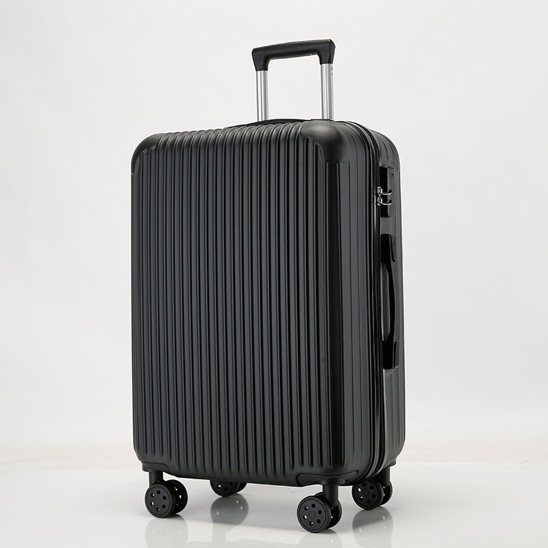 酷奇袋鼠箱子行李箱拉杆箱学生密码箱女新款皮旅 806黑色普通款 20