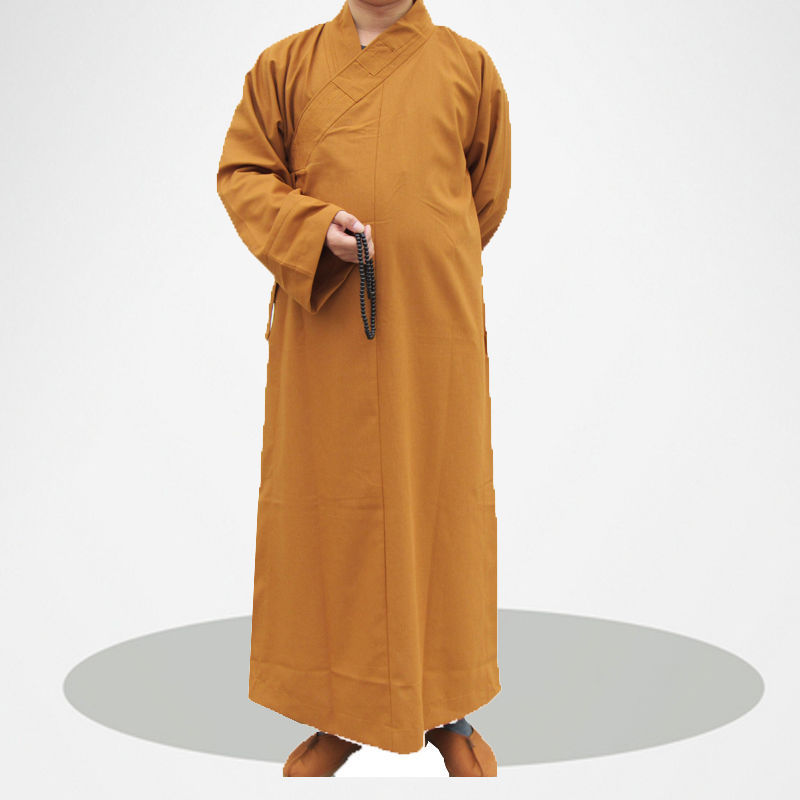 僧服佛教唐僧服装和尚长衫大褂汉服斜襟僧衣大僧二僧长袍男女式僧衣