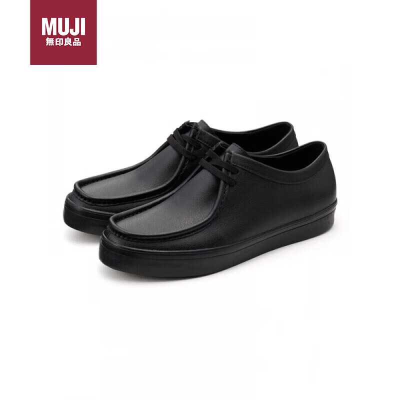 MUJI����ƣ�� Ƥ�ʴ���Ь����ʿ��EIA31A4A ��ɫ 26.0cm  170Ԫ
