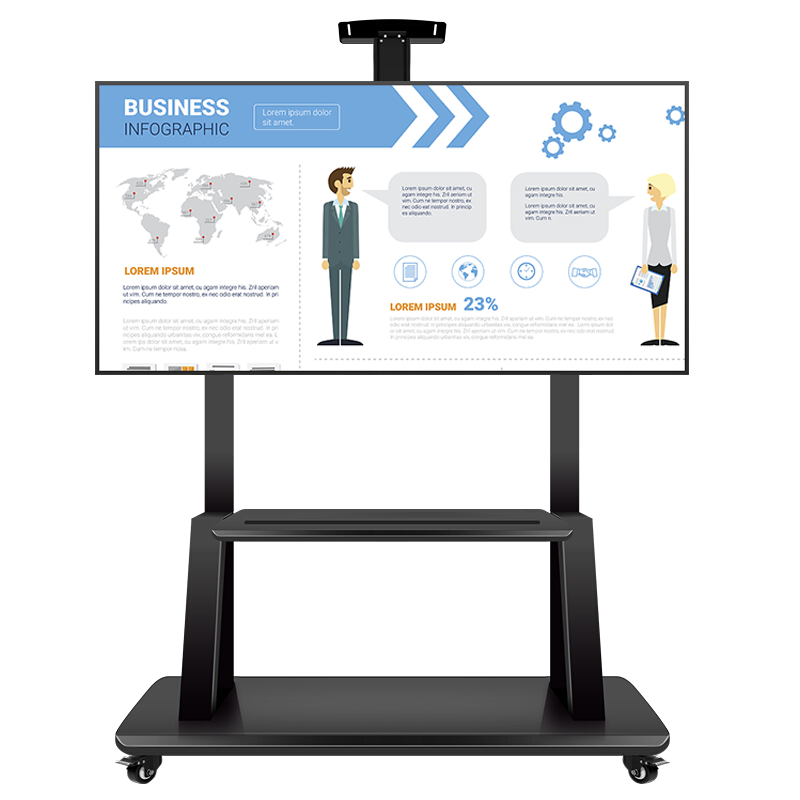 MS 移动电视支架（55-100英寸）通用落地电视挂架电视推车 视频会议显示屏移动推车落地电视支架T18