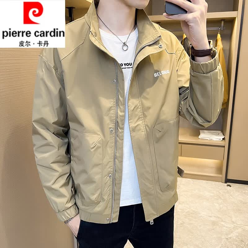 皮尔卡丹(pierre cardin)高档男装夹克男士外套春秋加厚2023新款潮牌高端韩版痞帅立领上衣 JK706卡其 M怎么样,好用不?