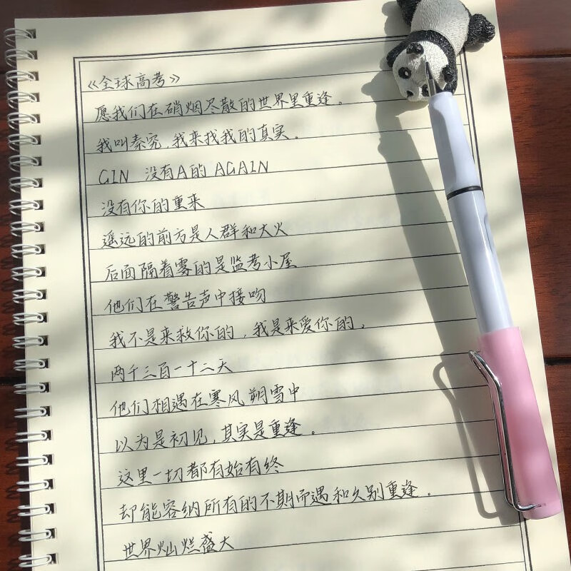 手写字帖女生字体漂亮练字楷书行书硬笔书法成年男钢笔 瑾鲤体 原耽