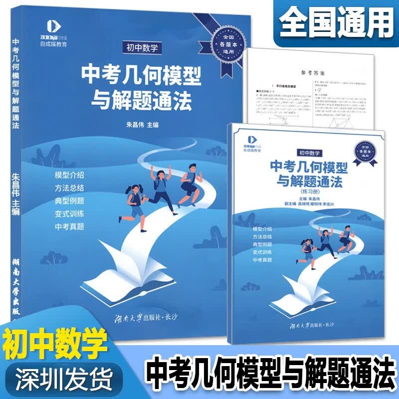 初中数学中考几何模型与解题通法 各版本通用 七八九年数学解题函数中考数学复习书 朱昌伟编