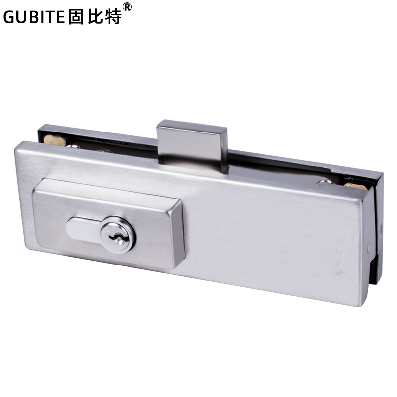 固比特（GUBITE） 无框门玻璃门地锁商铺大门办公室地插锁地弹簧门锁夹地插销锁 GBT-041F