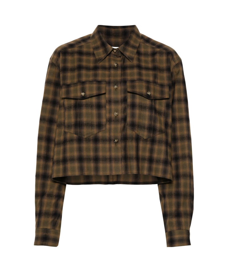 isabel marant etoile奢侈品服饰女格纹衬衫 ch0173fab3i01e-khkh