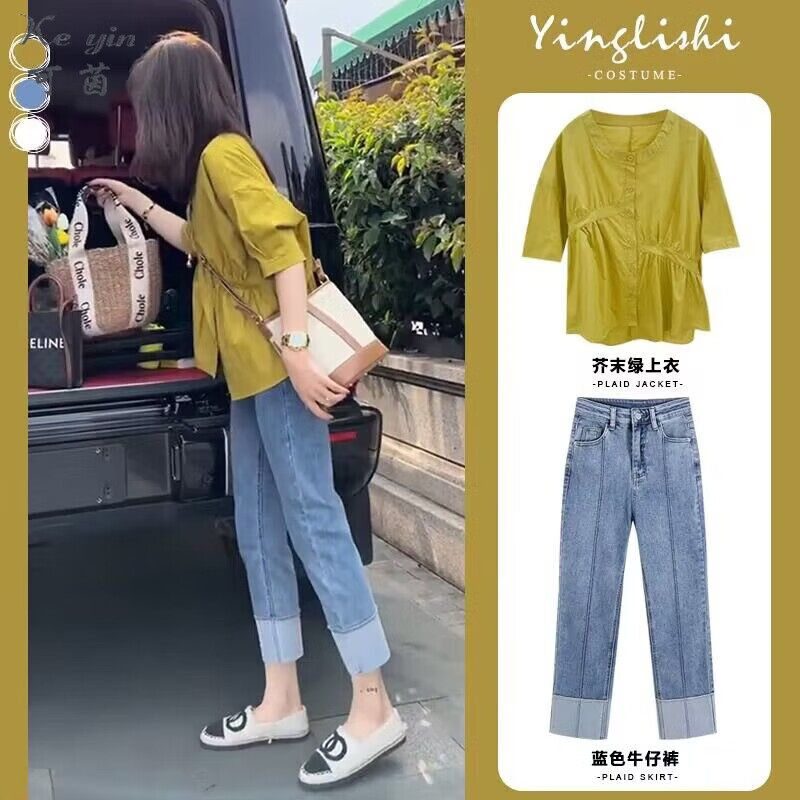 ����Keyin�����п�Ůװ2025��Ů���¿���װŮ����С���Ӵ���ٴ�ŷ�ţ�п��� ��ɫ���� L 99Ԫ