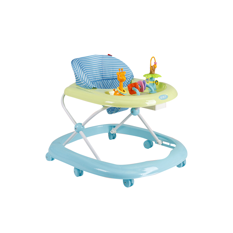 好孩子（gb）婴儿学步车防o型腿防侧翻学步推车儿童学步车平衡车儿童平衡车宝宝学步车手推车 宽大底圈蓝