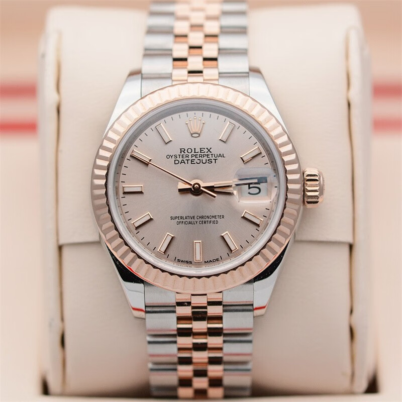 【二手95新】全套劳力士女表女装日志型自动机械玫瑰金日历28mm瑞士