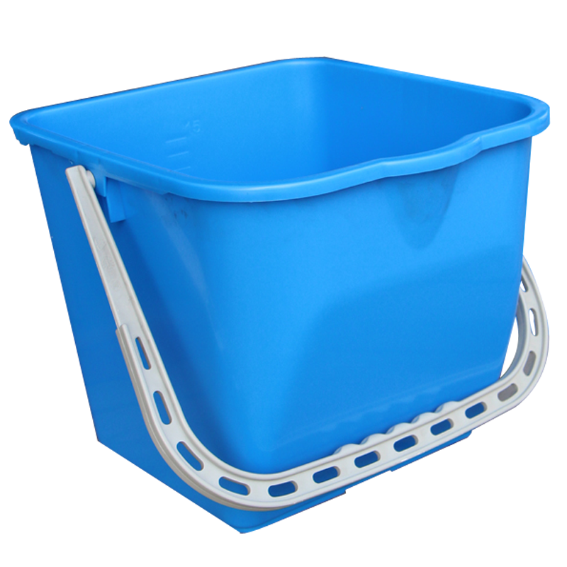 意大利CT施达 长方形25L大容量清洁水桶 加厚耐用塑料提水桶 带提手收纳储物桶 汽车家用清洁桶 蓝色 25L