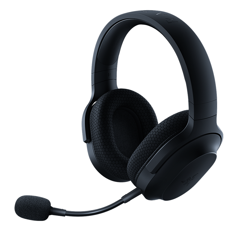 RAZER 雷蛇 梭鱼X 头戴式耳罩式主动降噪2.4G双模游戏耳机 黑色