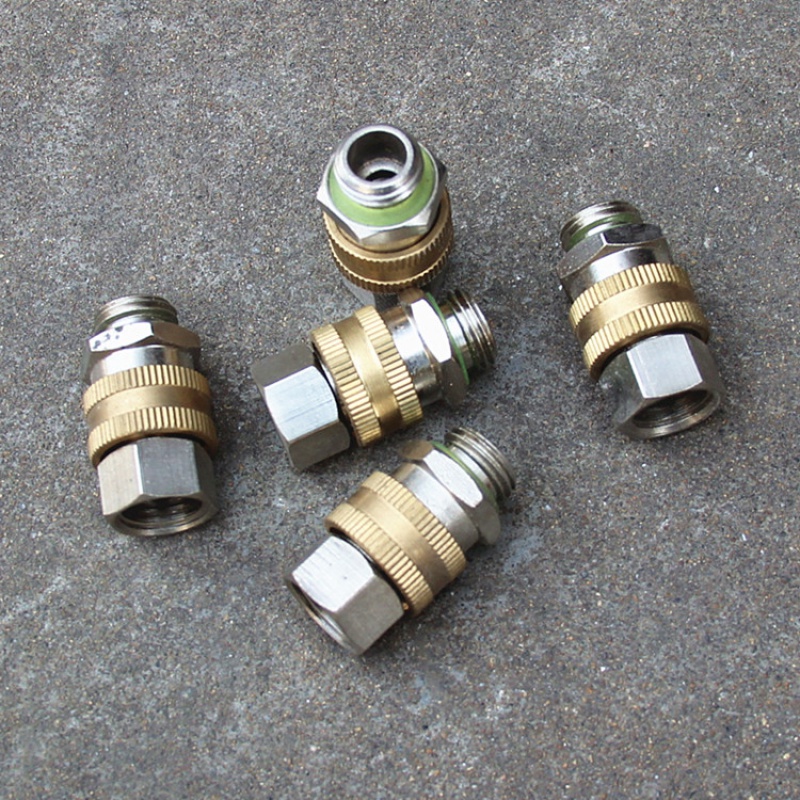 tlxt内外丝14mm药管接头园林机农用打药泵喷雾器高压胶管快速脱卸接头