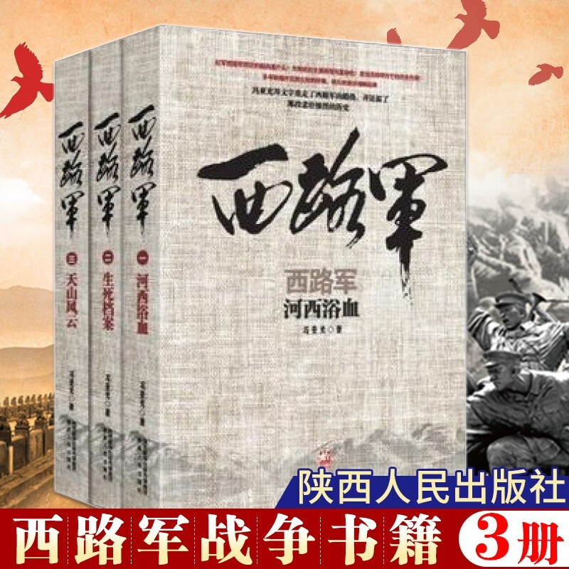 西路军战争书籍3册 河西浴血+生死档+天山风云中国军事 当代历史 真人真事 政治军事史实书籍