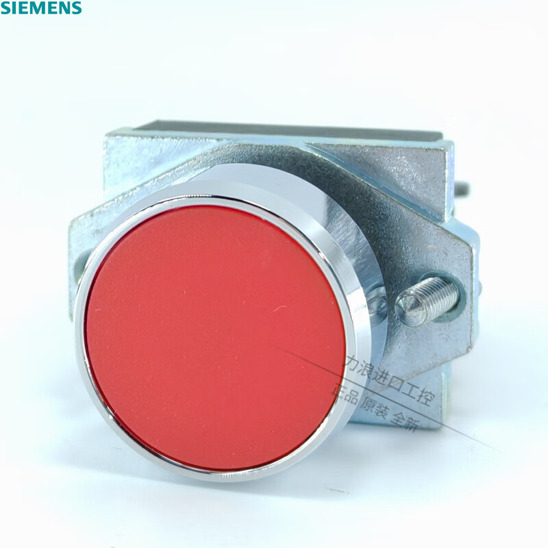 西门子(SIEMENS)按钮开关 平钮 3SB6系列 开孔22mm 金属 红色 1常闭 3SB6160-0AB20-1CA0