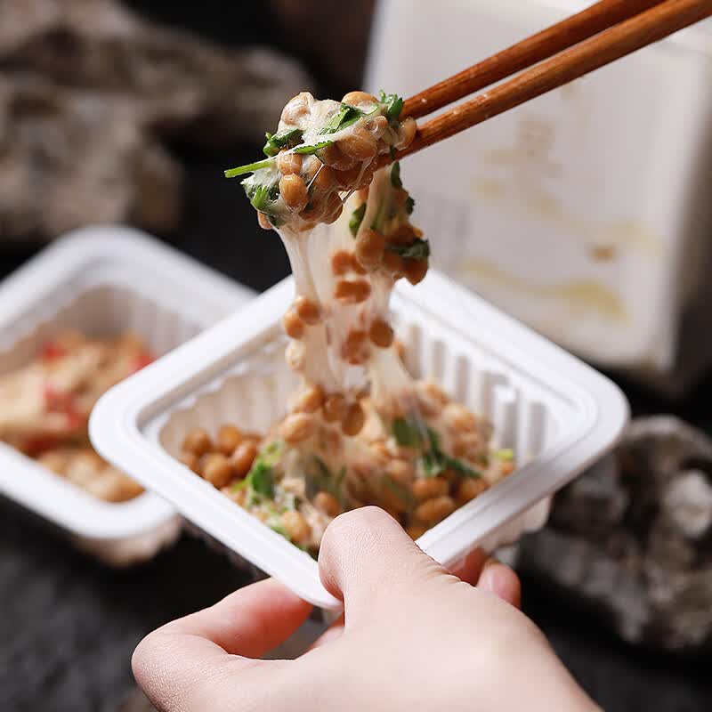 谷海元国产纳豆即食纳豆健康轻食拉丝小粒纳豆菌发酵纳豆激酶原料寿司 非转纳豆15盒-送芥末酱+料汁 纯正国产-无核放心