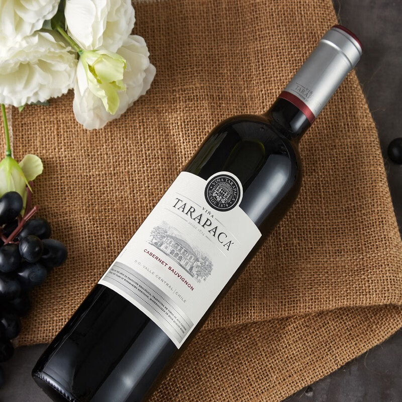 红蔓庄园（TARAPACA）赤霞珠干红葡萄酒 建发酒业智利原瓶进口红酒百年酒庄热门商品 750mL 1瓶