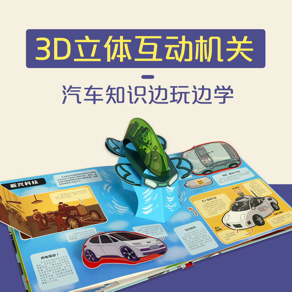 乐乐趣酷玩立体书：汽车王国 3-6岁儿童人文科普书（让孩子看一眼就爱上的汽车书）暑假阅读暑假课外书课外暑假自主阅读暑期假期读物详情图
