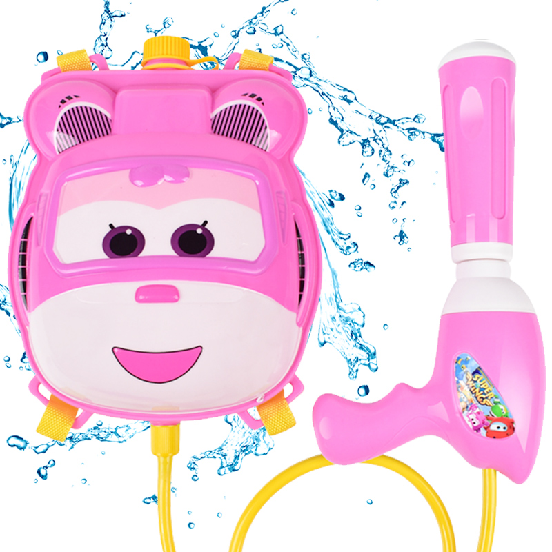 恩贝家族超级飞侠儿童背包水枪玩具夏天滋水呲水枪户外沙滩戏水双肩背