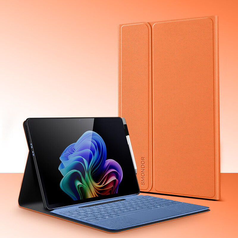 西蒙迪奥适用surface保护套surfacepro11平板保护壳微软go4/go3/2收纳内胆包pro10/9/8/7/6/5/4键盘支架壳 【素皮保护套*幻夜黑】 Surface GO