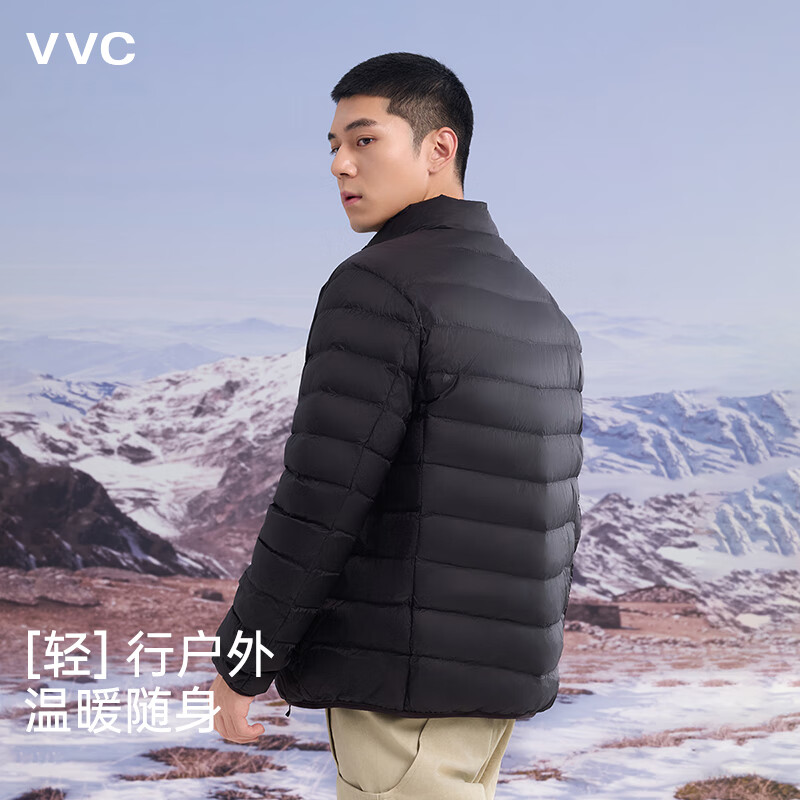 VVC羽绒服男女新款时尚休闲百搭御寒保暖时尚羽绒外套I 曜石黑 2XL （176-182c）