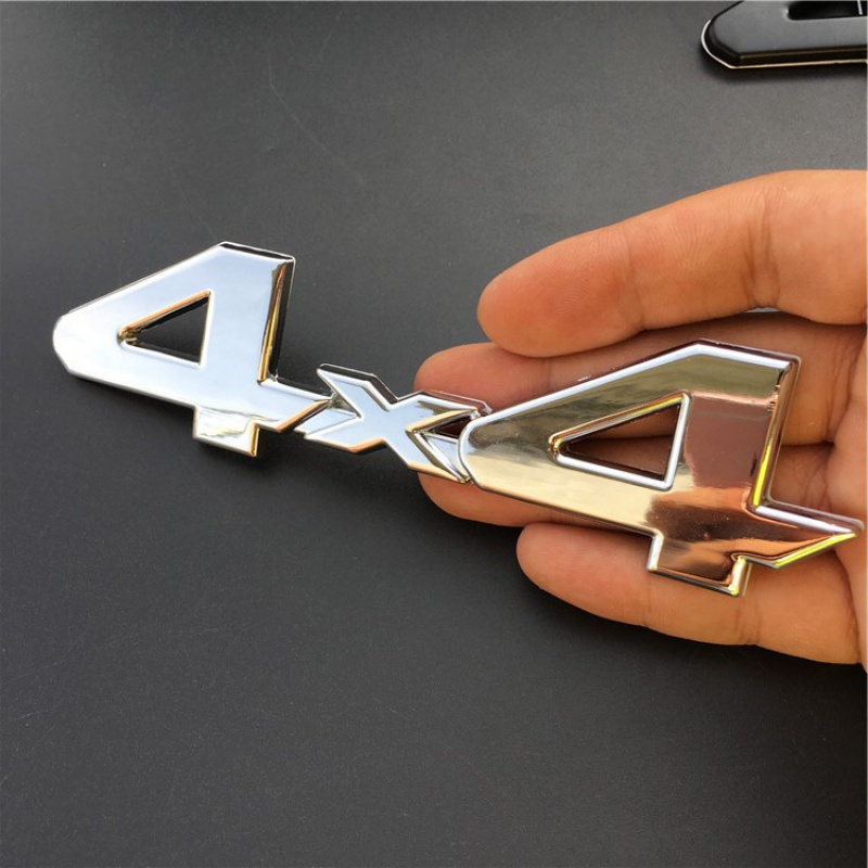 4x4车标越野车尾标四驱标个性车贴哈佛h6吉普牧马人车标汉兰达后标志