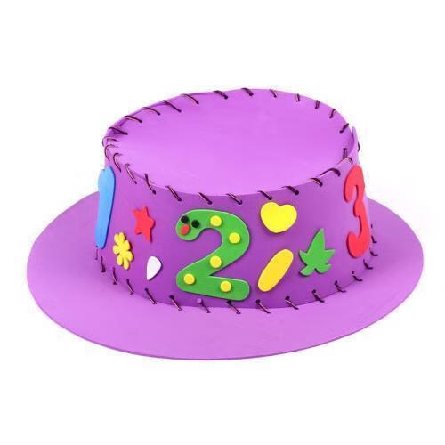 元素帽子新品手工制作diy材料包儿童小学生幼儿园创意缝制男 数字游戏