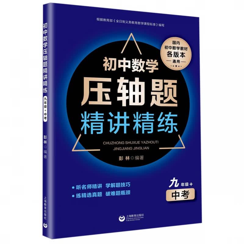 初中数学压轴题精讲精练 九年级+中考 初三数学必刷题总复习历年难度大题 9年级数学专项专题训练练习中考冲