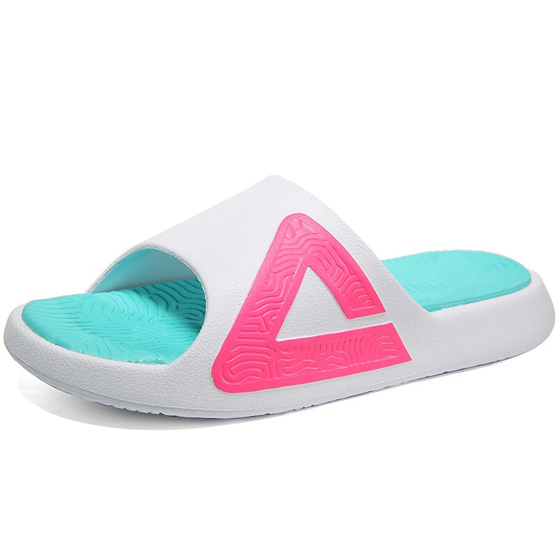 匹克态极拖鞋 男士户外拖鞋 太极拖鞋 一字拖 软底拖鞋 大白/玫红