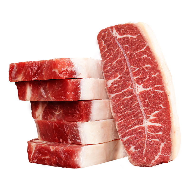 西捷澳洲进口原切牡蛎肉牛排雪花板腱牛排牛扒牛肉冷冻生鲜整切牛排 雪花谷饲牡蛎肉牛排 1.8kg