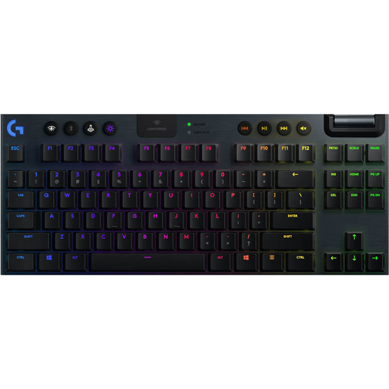 罗技（G） G913TKL 87键无线机械键盘 有线蓝牙游戏键盘 三模链接 RGB背光 超薄矮轴  GL C轴（青轴） 999元