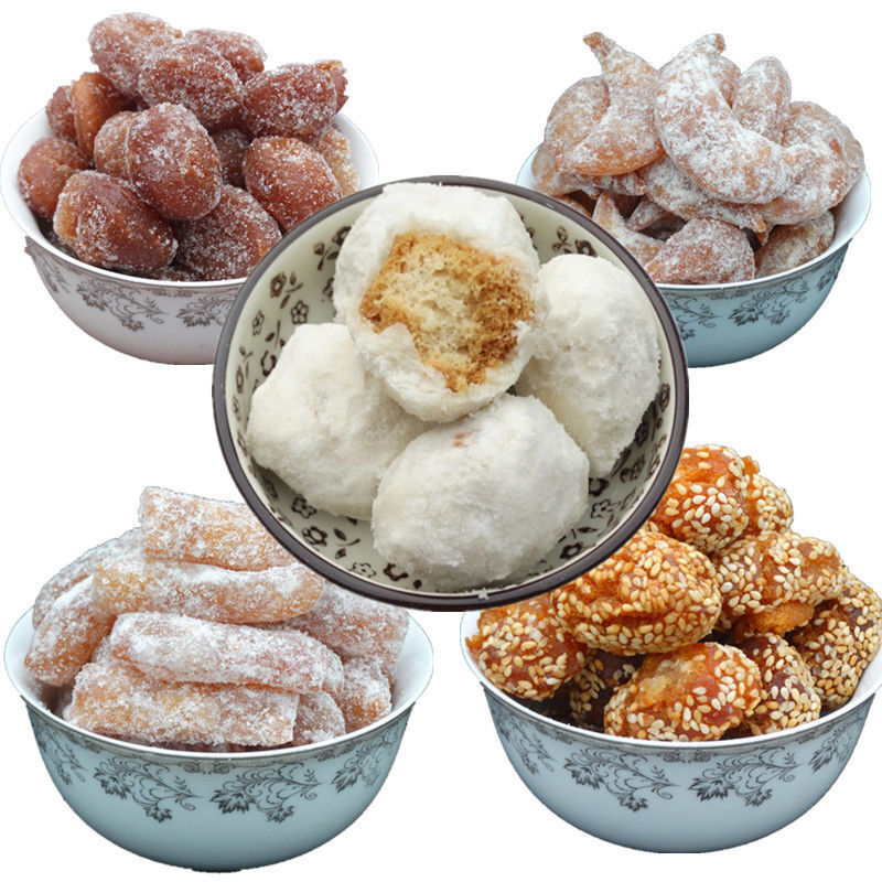 宝烨食品 河南过年吃的果子传统糕点口酥羊角蜜果子点心零食小吃 羊角