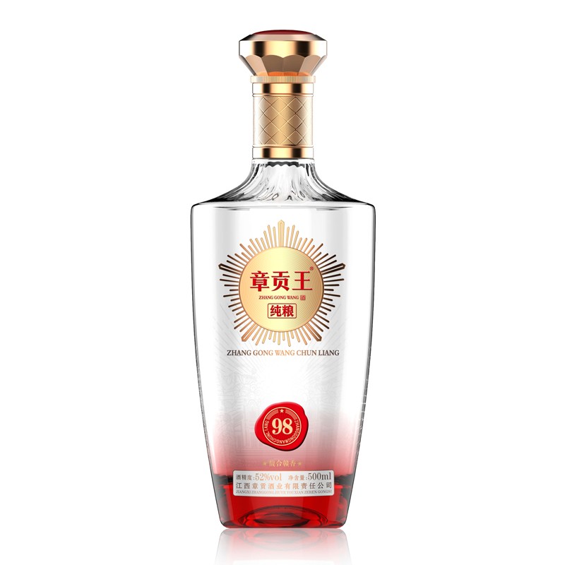 【酒厂自营】52度章贡王98号纯粮江西赣南特产白酒宴请小酌 单瓶 52度