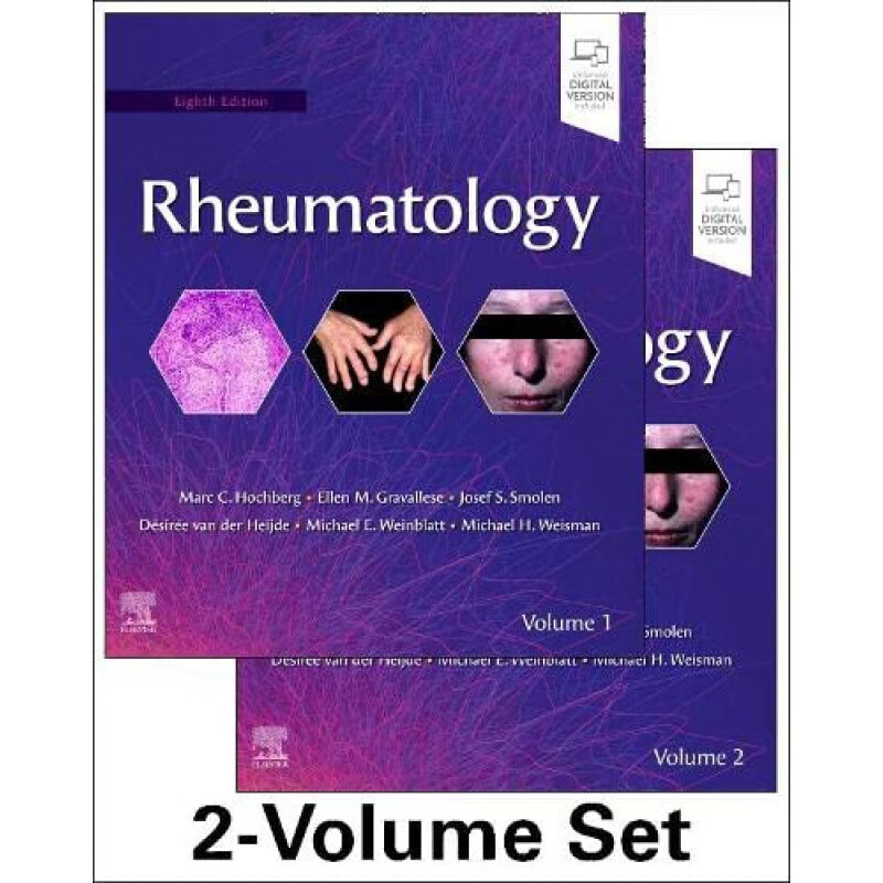现货rheumatology, 2-volume set 8  风湿病学,两卷套装第8版