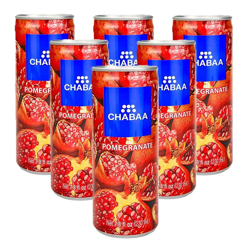 芭提娅chabaa 石榴果汁饮料230ml*6芭提雅果汁 芭提娅石榴汁饮料6罐
