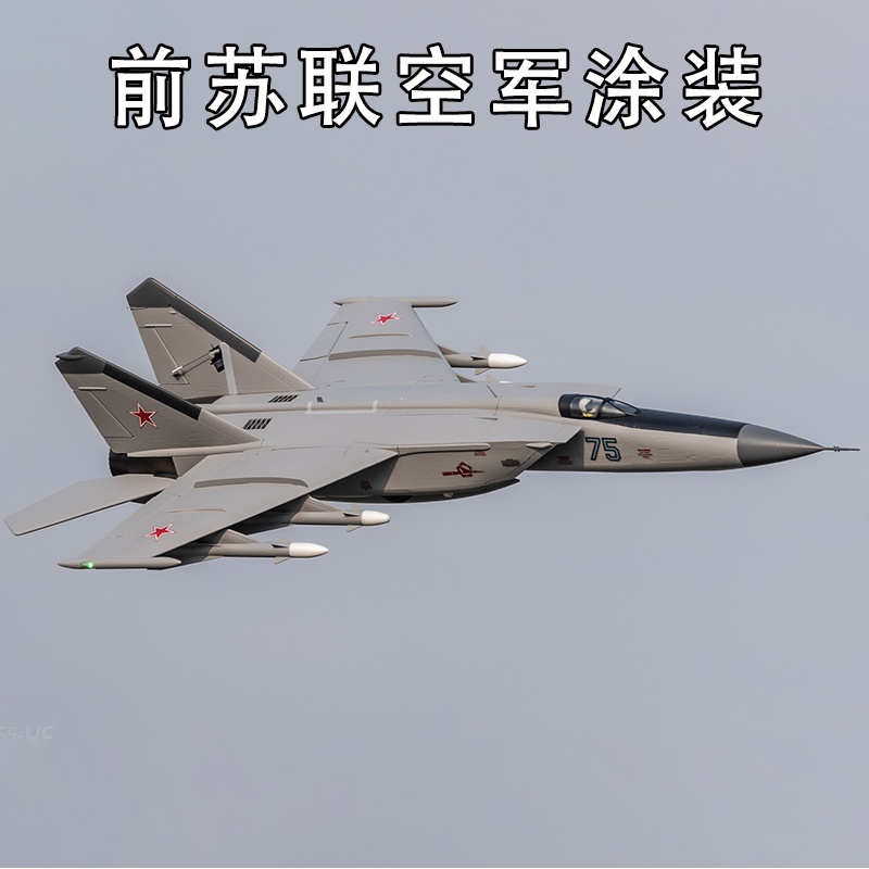 米格25航模 风范模型航模固定翼双64涵道米格mig-25像真机遥控·飞机
