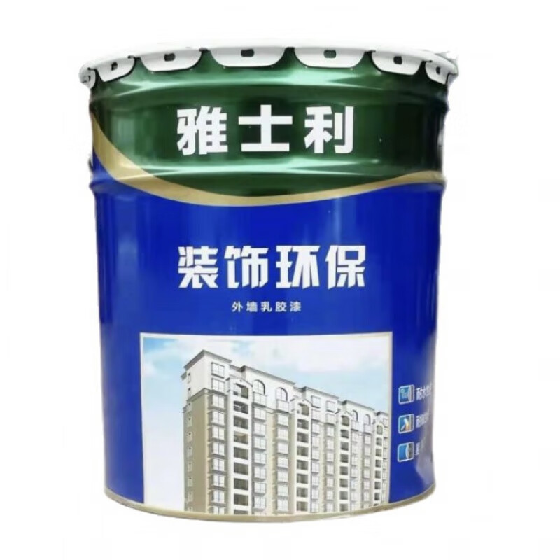 雅士利漆外墙乳胶漆防水室外白色涂料装饰环保耐候 外墙乳胶漆(白)