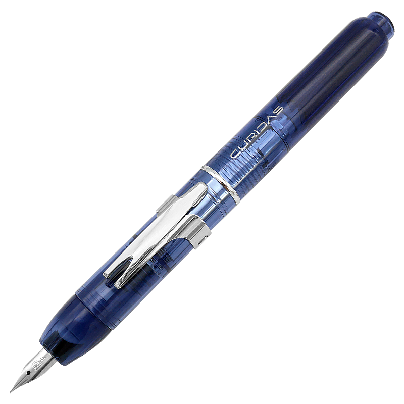 白金 萬將君 白金 CURIDAS按壓式按動鋼筆 練字商務男士鋼筆禮物PKN-7000 磨砂藍限定套裝 F尖