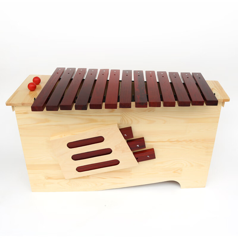 orff奥尔夫打击乐器木琴专业箱式高中低红木钟琴早教教具 红木低音