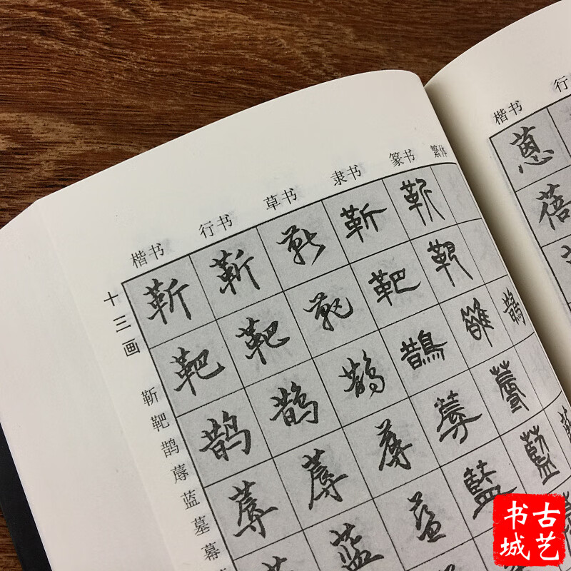 草书字帖常用7000字7000汉字五体毛笔书法字典楷行篆隶临摹工具笔