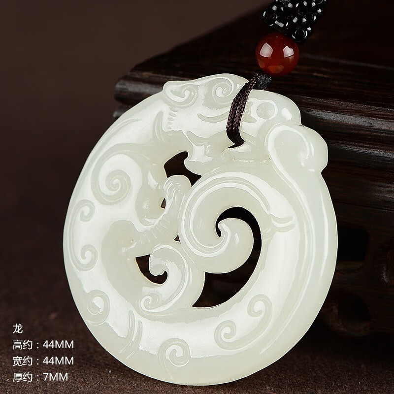 kerla玉凤凰仿古凤配玉坠男女玉佩 和田玉凤情侣一对吊坠项链 龙