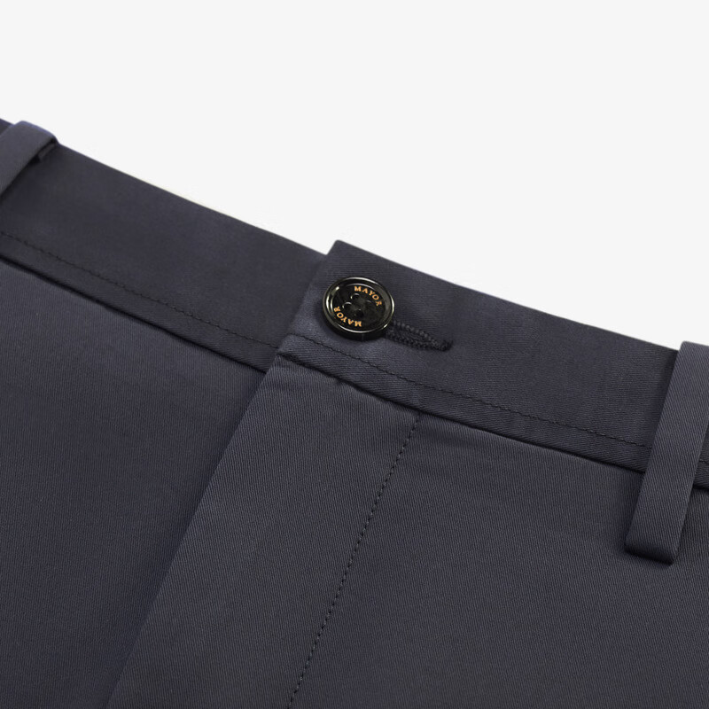 MAYOR男装 秋季棉涤面料透气微弹藏青商务男士休闲裤 藏青 170/78A