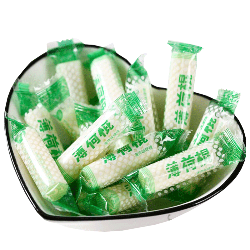 林洋洋四川老式白薄荷棍传统手工薄荷糖清凉润喉糖散称儿时味道童年