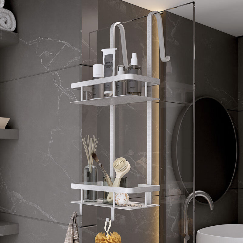 置物架壁挂淋浴房挂架2层卫生间挂篮洗澡间挂件洗手台洗澡间置物架