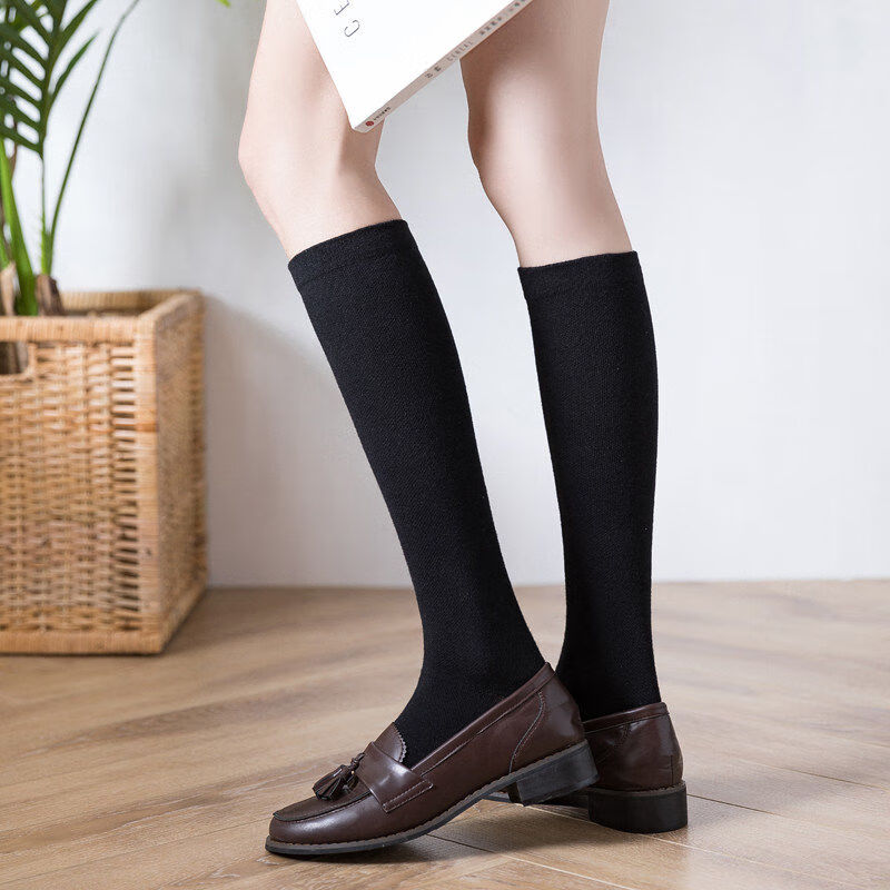 2双纯黑少女女款文字可爱简约清纯甜美透气大学生