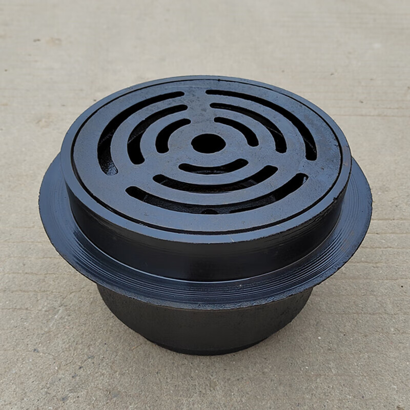 惠利得网筐地漏铸铁 50 75 100 150 200排水管直排普通圆形网框丝扣