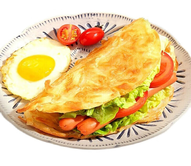 橙央(chengyang)手抓饼 80g片 大黄米手抓饼 早餐用商用半成品黄米面