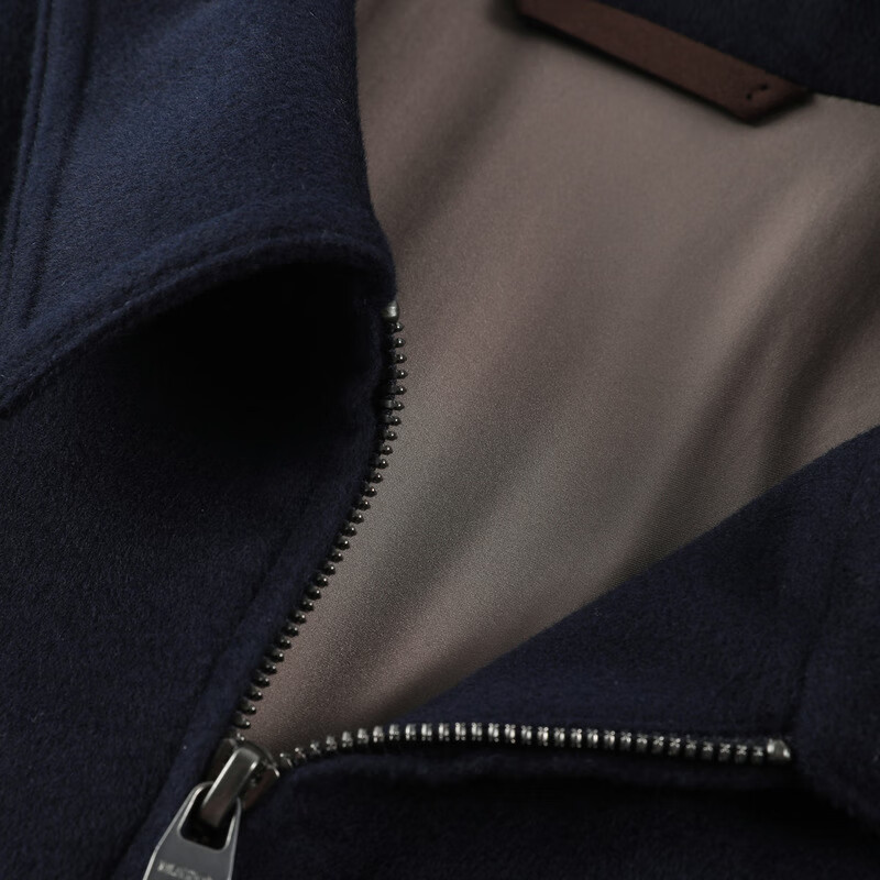 MAYOR男装 100%绵羊毛时尚翻领单茄克 藏青 L （175/96A）