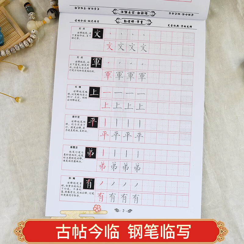 颜真卿勤礼碑 李放鸣临写颜勤礼碑楷书钢笔字帖 楷书入门教程基础小楷