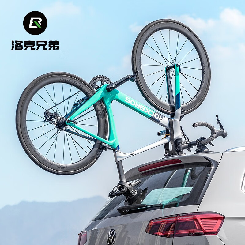 洛克兄弟 吸盤式車頂架汽車攜車架車載山地公路車自行車架倒裝支架 強力吸附 不拆車輪