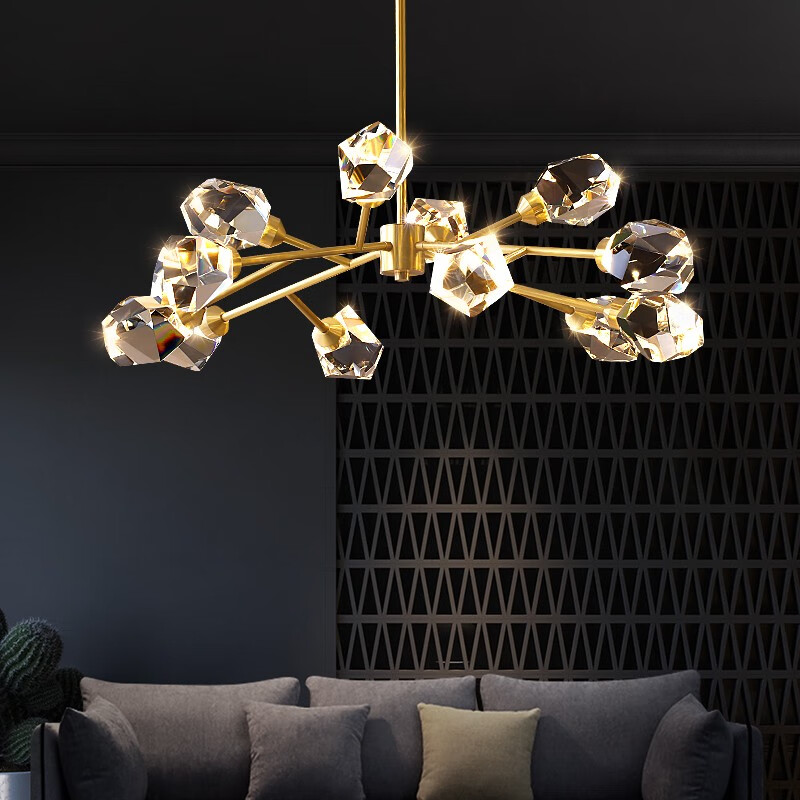 简享现代轻奢水晶分子灯