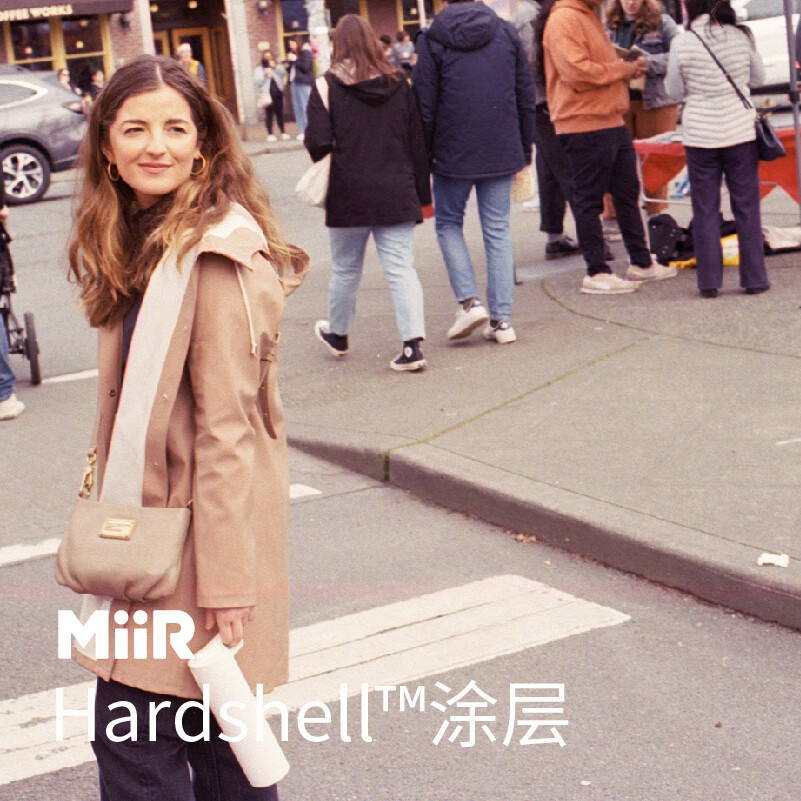 MiiR美国高档保温杯手提户外按压杯盖防漏水杯大容量不锈钢保温杯 炫酷黑 591ml